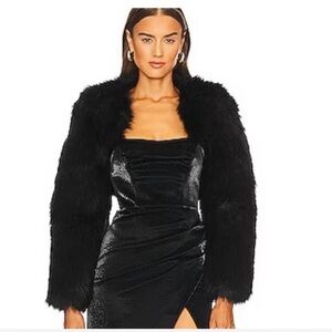 REVOLVE Michael Costello Vitoria Coat in Black
